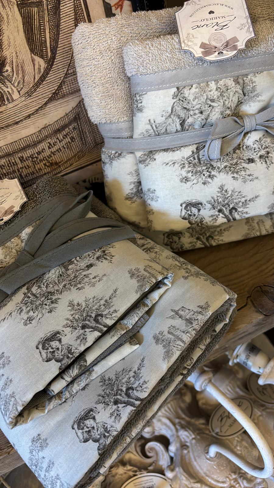COPPIA SPUGNA TOILE DE JOUY
