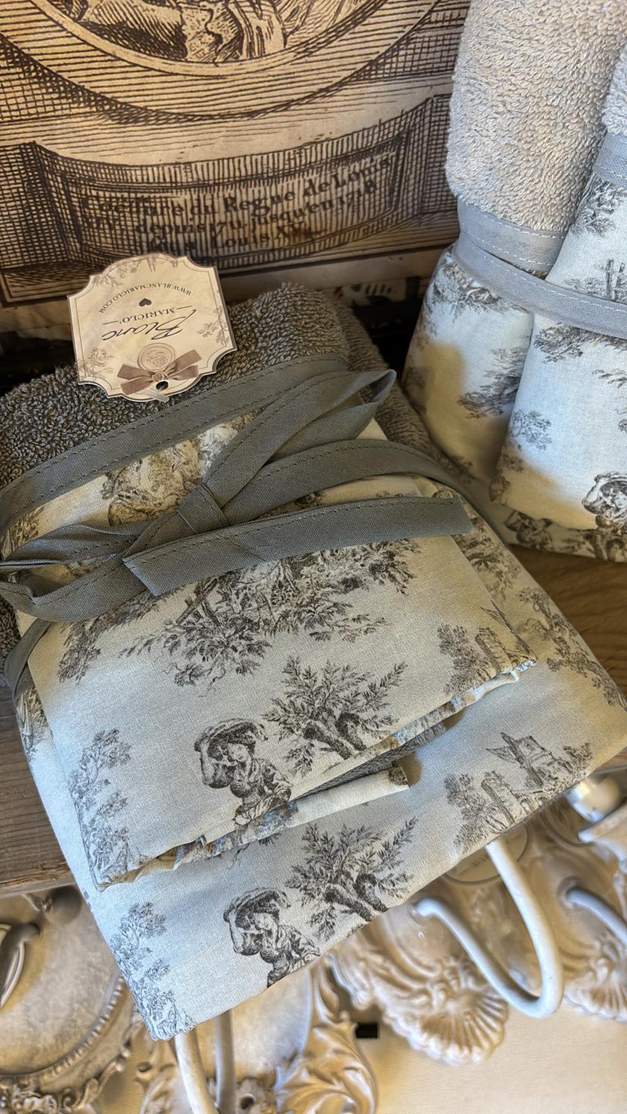 COPPIA SPUGNA TOILE DE JOUY